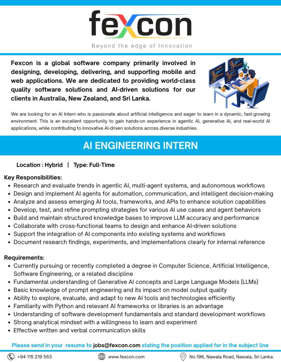 AI Engineering Intern - ITPro.lk