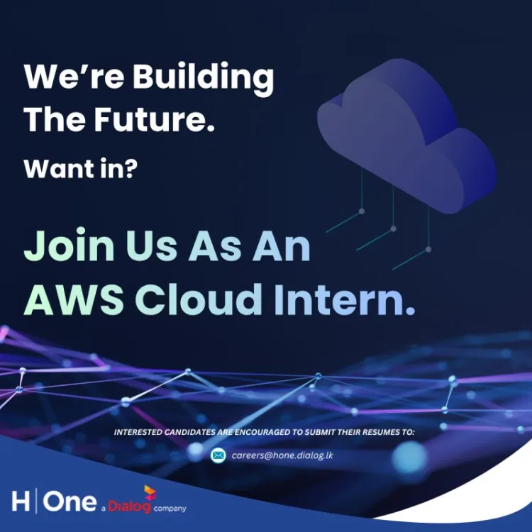 Job poster for AWS Cloud Intern