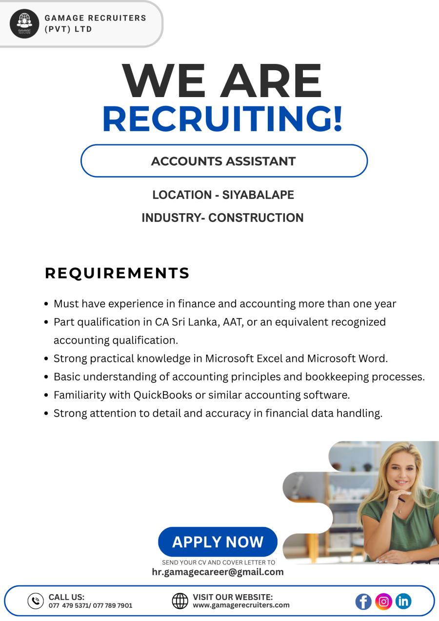 Accounts Assistant - ITPro.lk