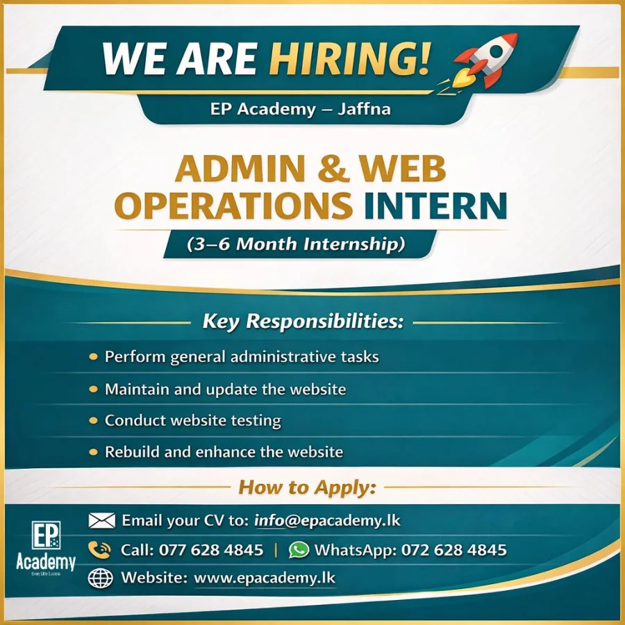 Admin & Website Development Intern - ITPro.lk