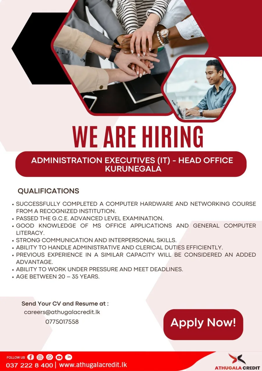 Job poster for Administration Executive (IT)