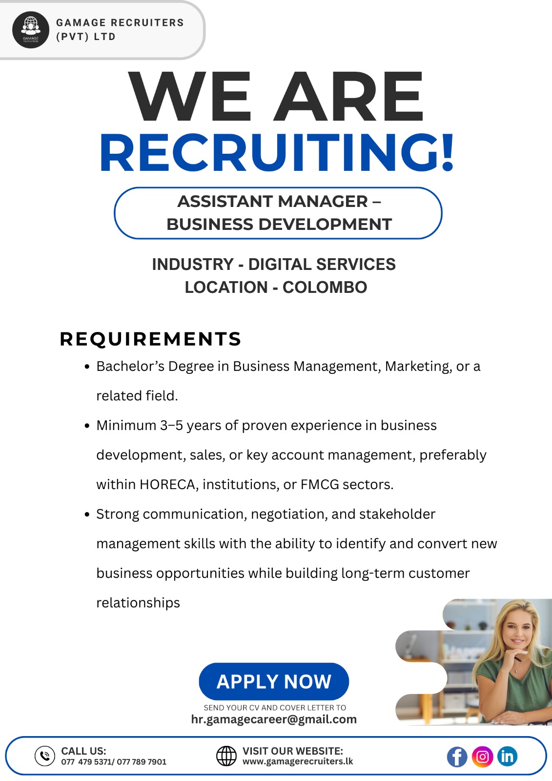 Assistant Manager -business Development - ITPro.lk
