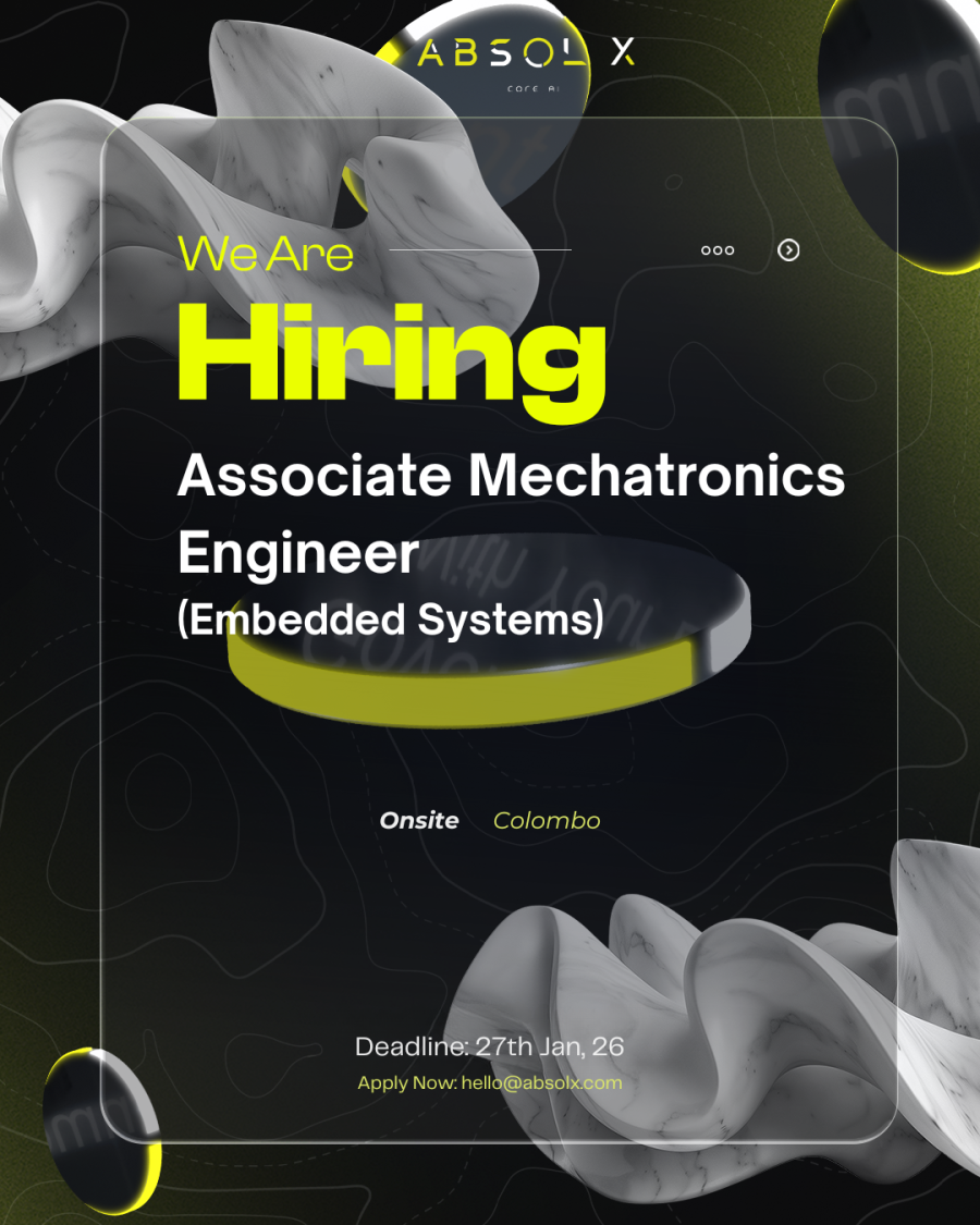 Associate Mechatronics Engineer (Embedded Systems) - ITPro.lk