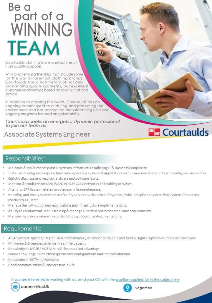 Associate Systems Engineer - ITPro.lk