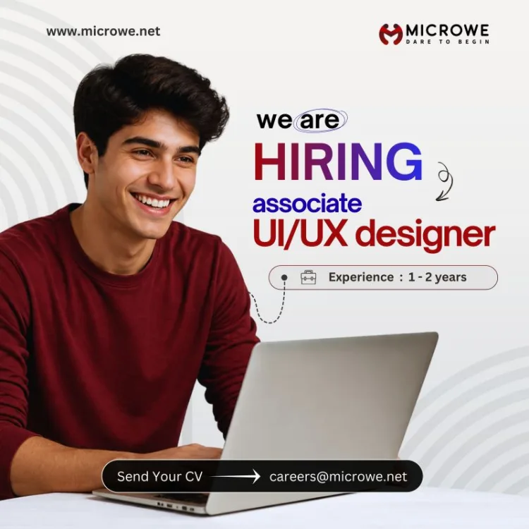 Job poster for Associate UI/UX Designer