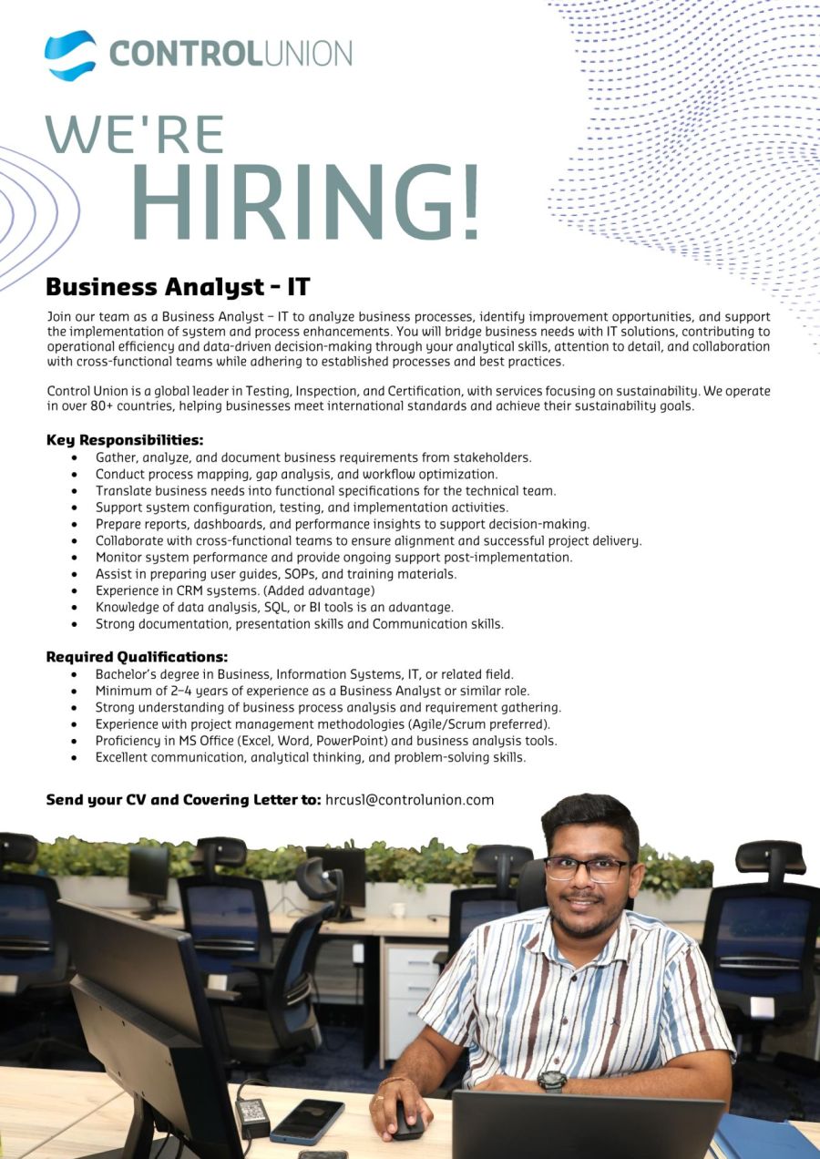 Business Analyst - IT - ITPro.lk