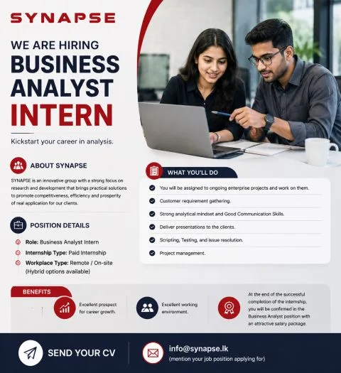 Job poster for Business Analyst Intern