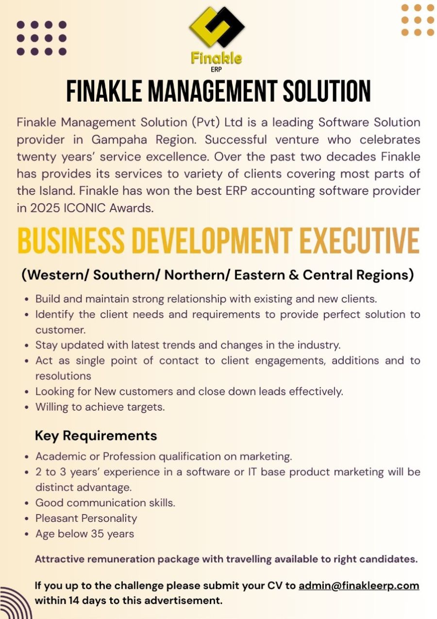 Business Development Executive - ITPro.lk