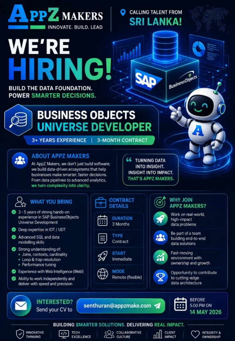 Job poster for Businessobjects Universe Developer
