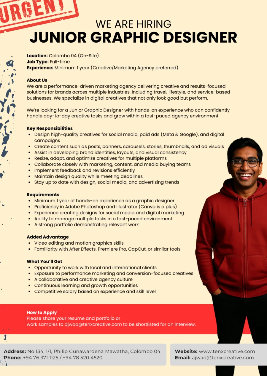 Job poster for Creative Designer