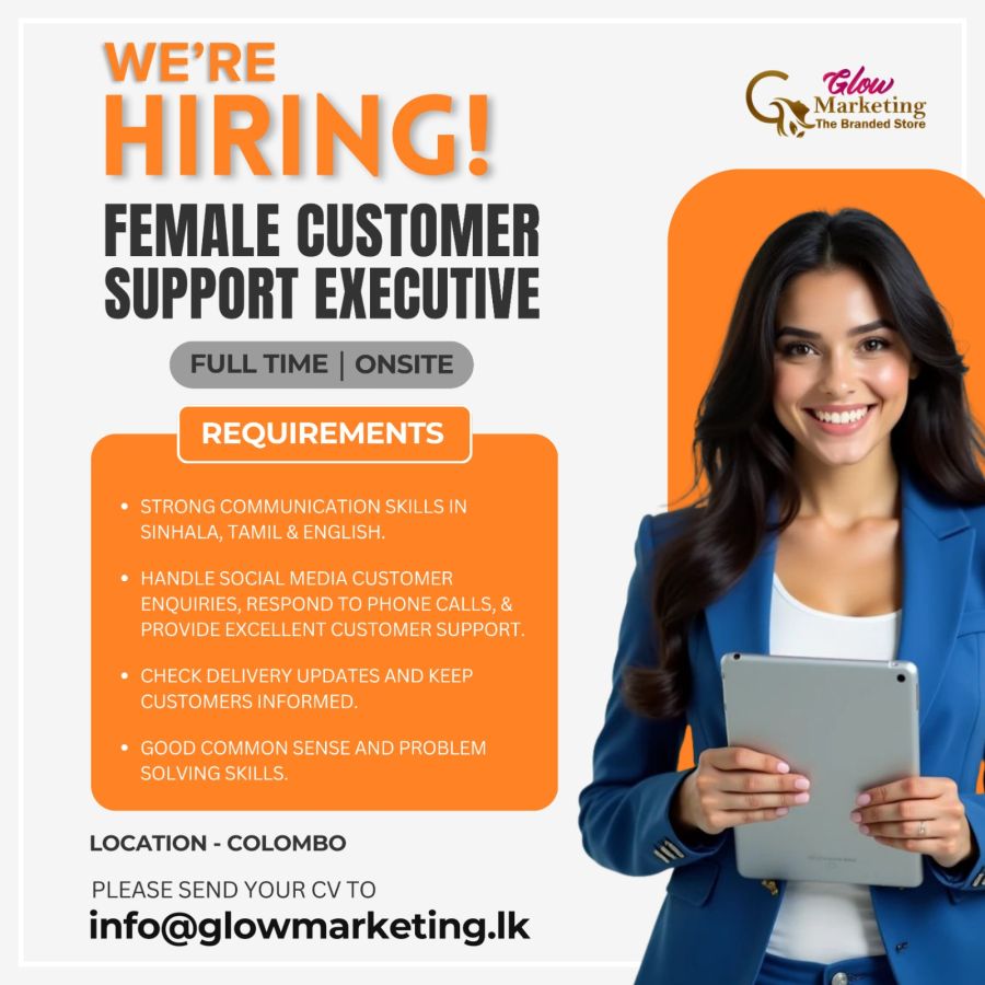 Customer Support Executive - Female - ITPro.lk