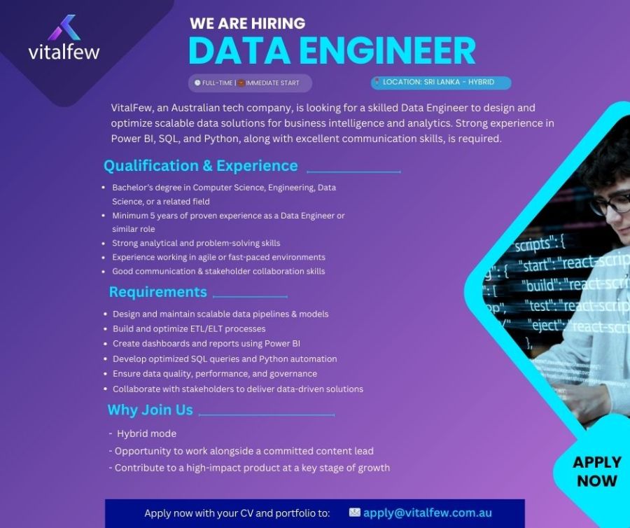 Data Engineer - ITPro.lk