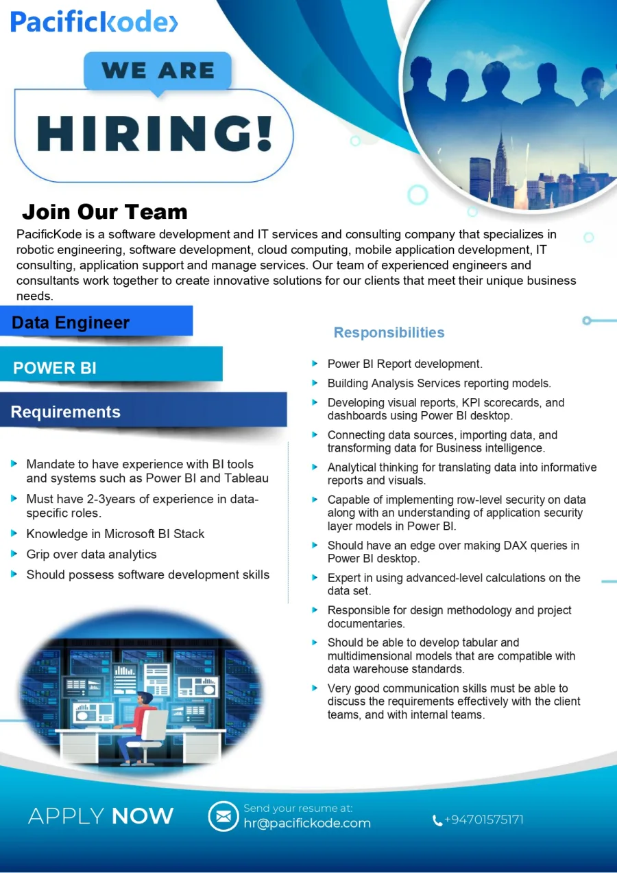 Job poster for Data Engineer
