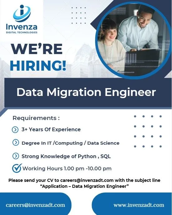 Job poster for Data Migration Engineer