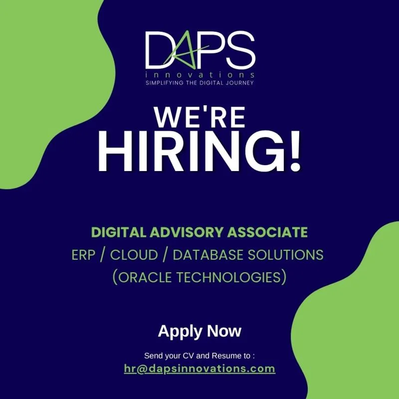 Job poster for Digital Advisory Associate
