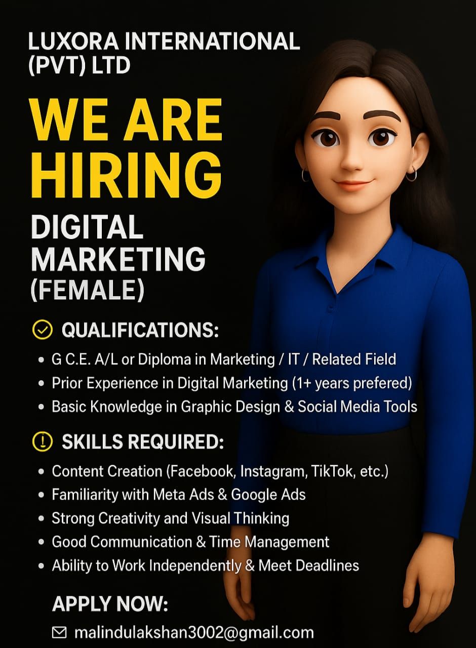 Digital Marketing Executive / Assistant - ITPro.lk