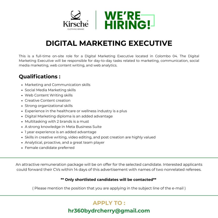 Digital Marketing Executive - ITPro.lk