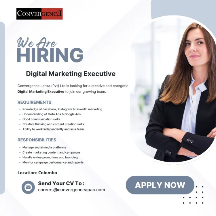 Job poster for Digital Marketing Executive