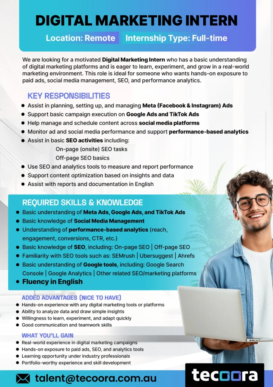 Digital Marketing Intern - ITPro.lk