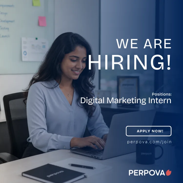Job poster for Digital Marketing Intern