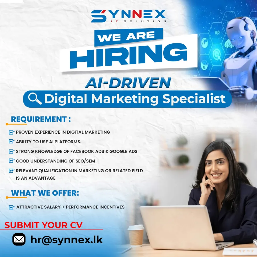 Job poster for Digital Marketing Specialist
