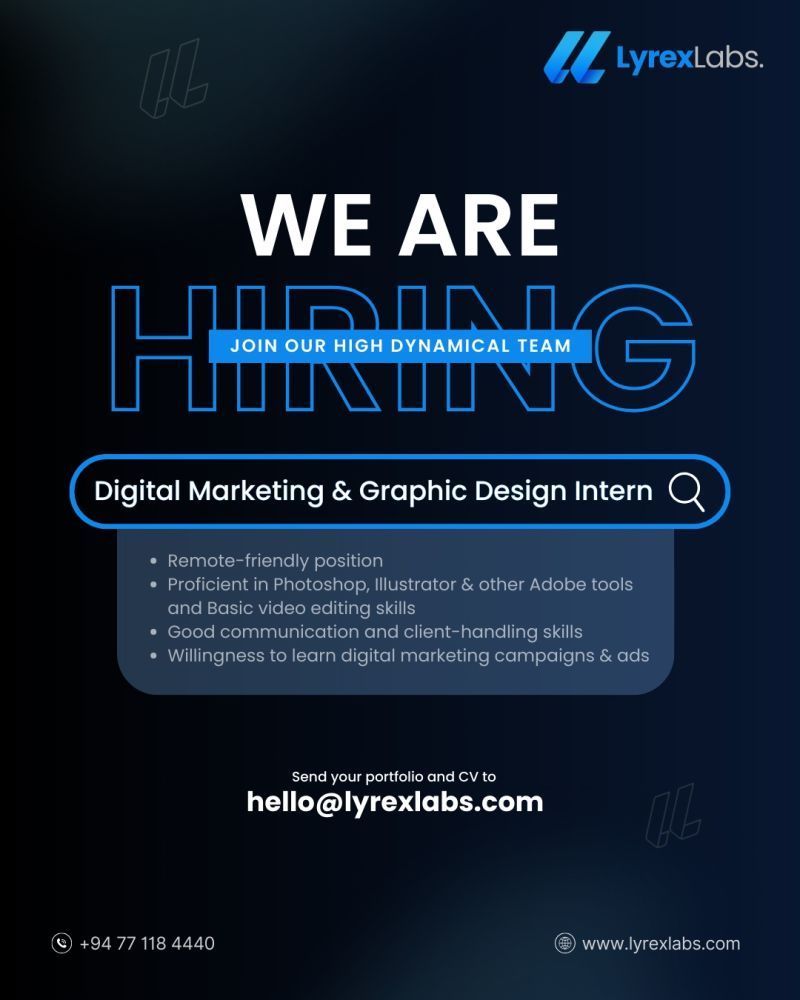 Digital Marketing & Graphic Design Intern - ITPro.lk
