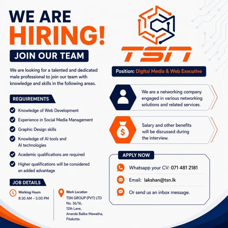 Job poster for Digital Media & Web Executive
