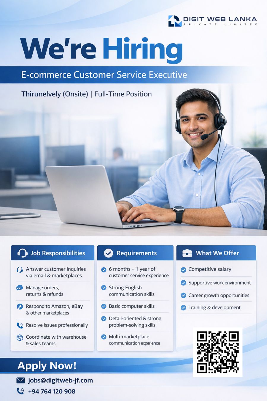 E-commerce Customer Service Executive - ITPro.lk