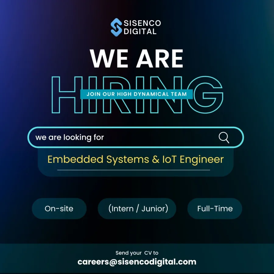 Job poster for Embedded Systems & IoT Engineer (Intern / Junior)