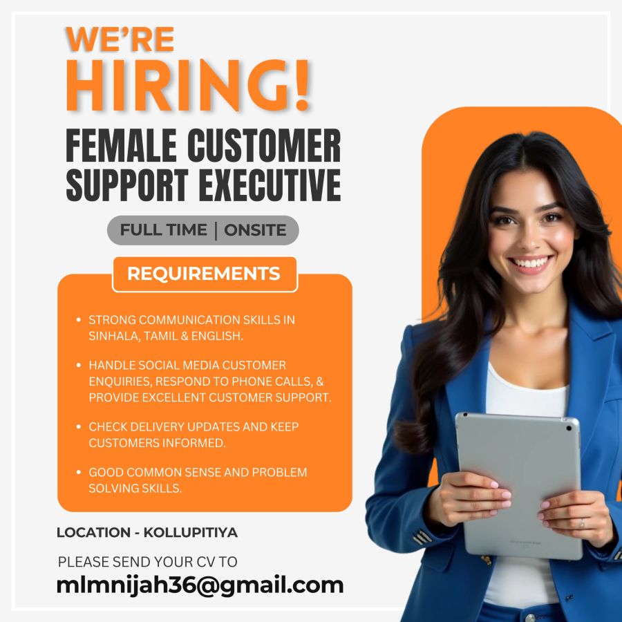 Female Customer Support Executive - ITPro.lk