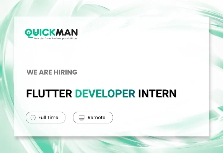 Job poster for Flutter Intern Positions