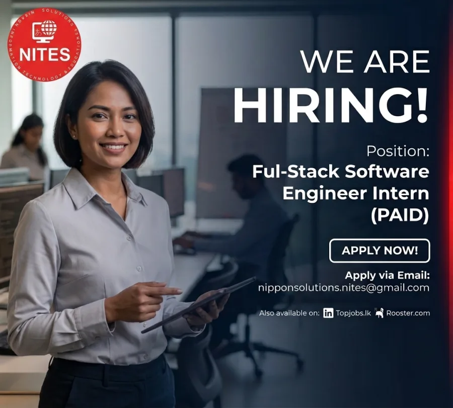 Job poster for Full-Stack Software Engineer Intern (Paid)