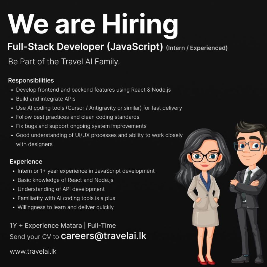 Full- Stack Developer (JavaScript) (Intern/Experienced) - ITPro.lk