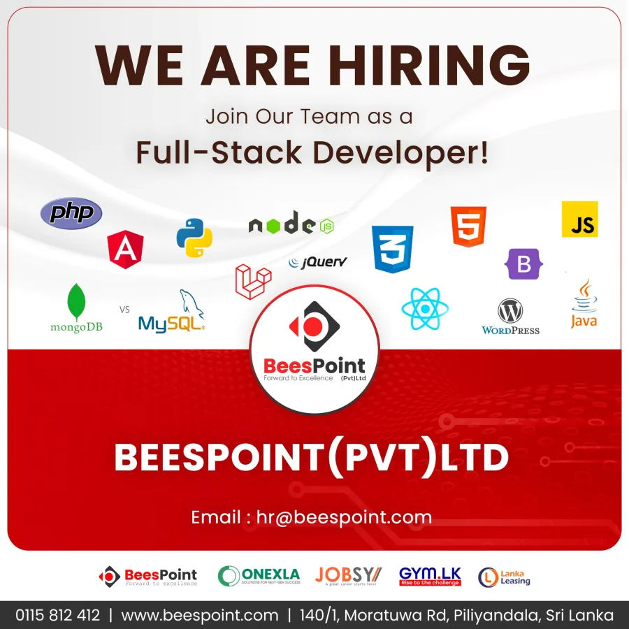 Job poster for Full-Stack Web Developer