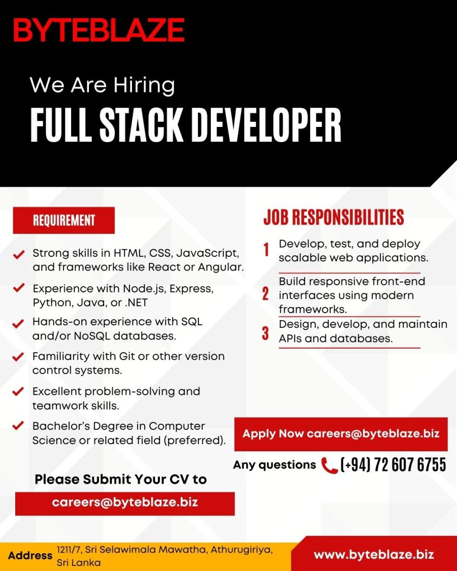 Full Stack Developer - ITPro.lk