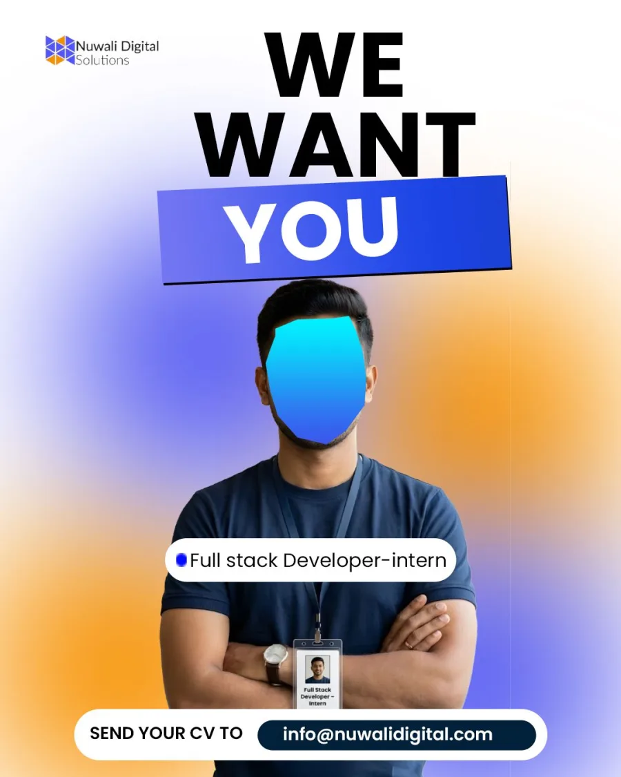 Job poster for Full Stack Developer Intern