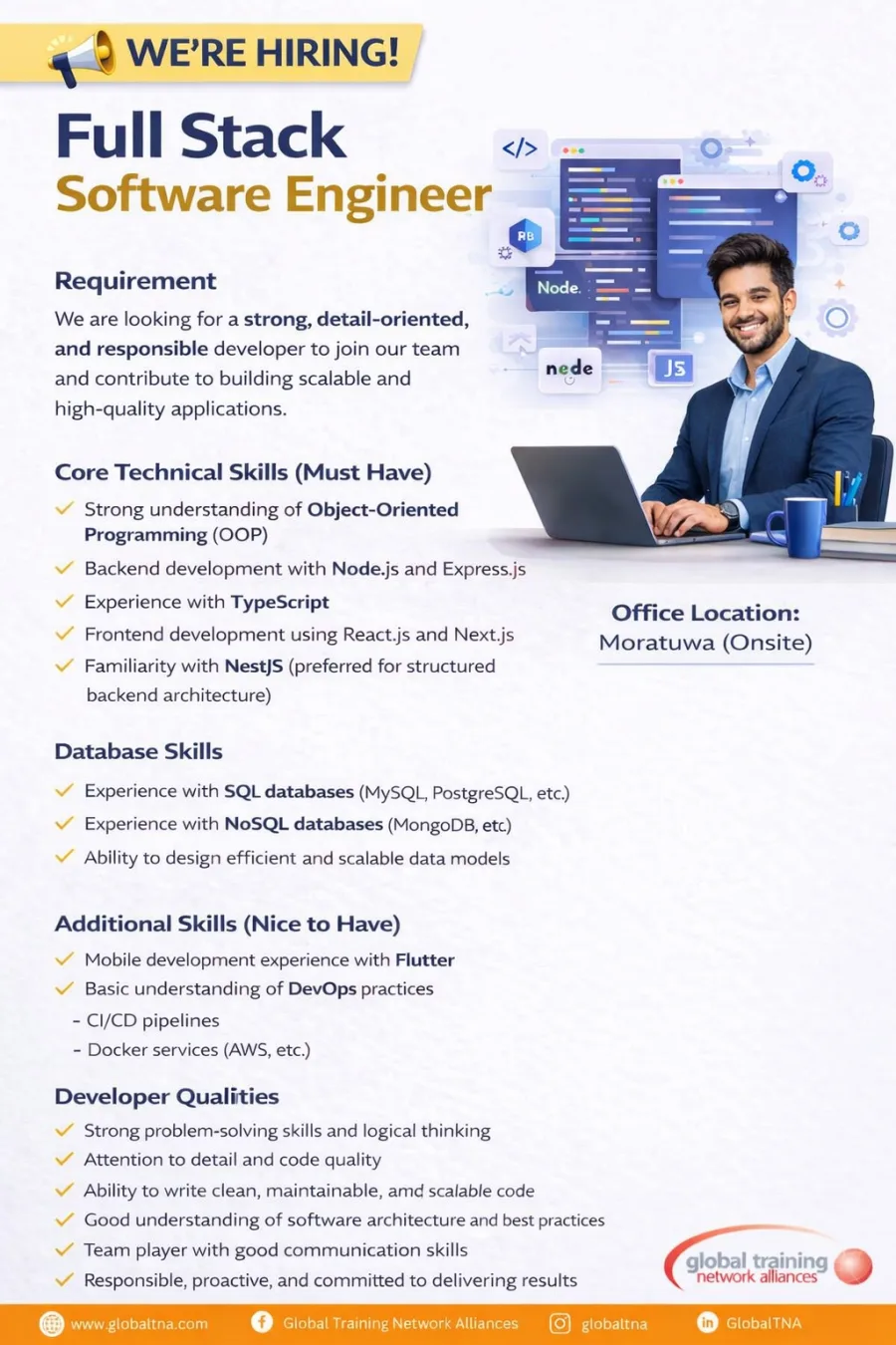 Job poster for Full Stack Software Engineer