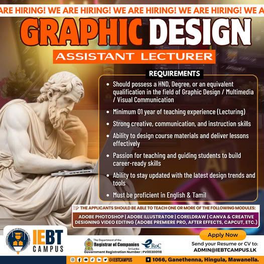 Graphic Design Assistant Lecturer - ITPro.lk
