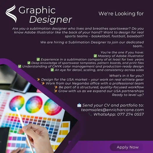 Job poster for Graphic Designer