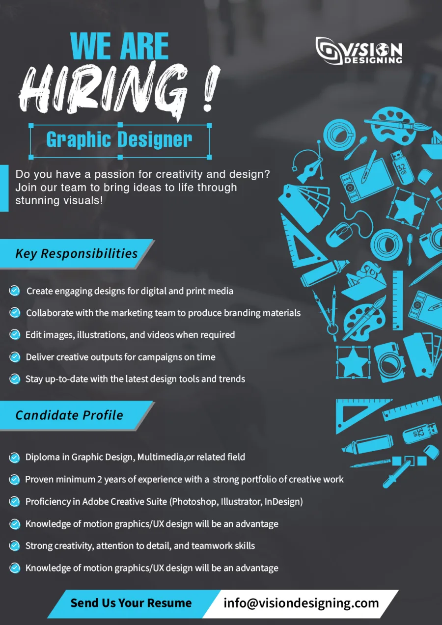 Job poster for Graphic Designer
