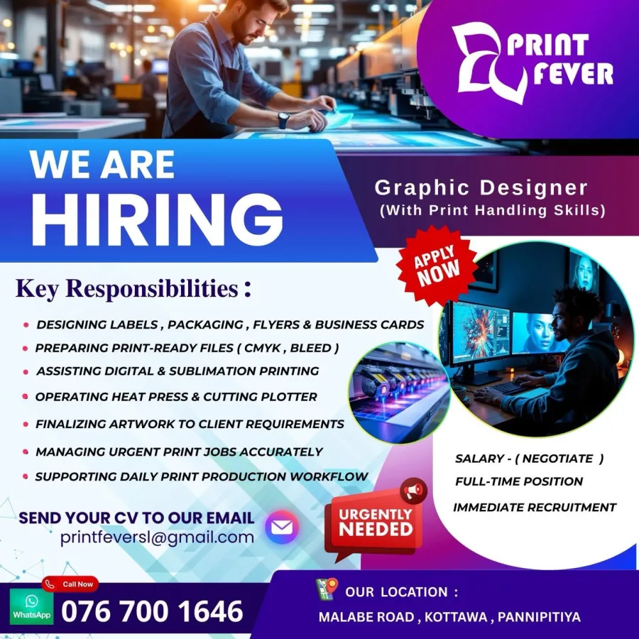 Job poster for Graphic Designer