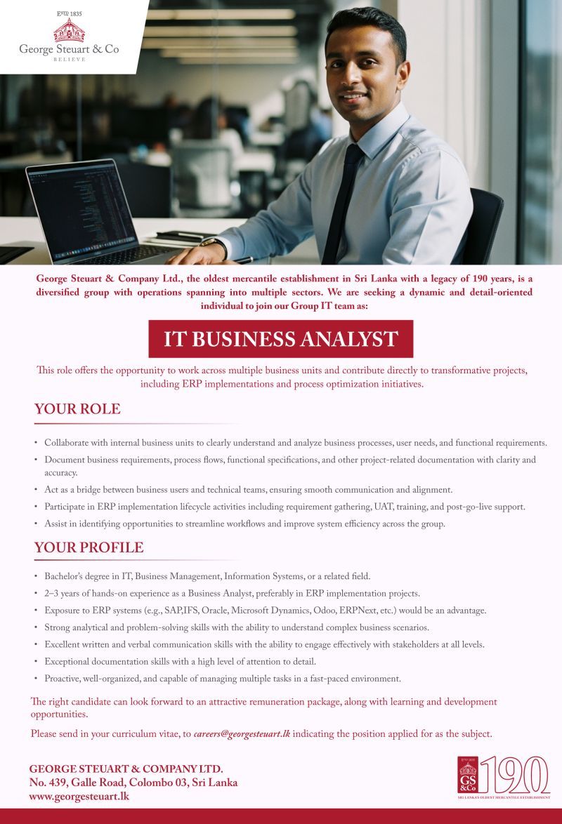 IT Business Analyst - ITPro.lk