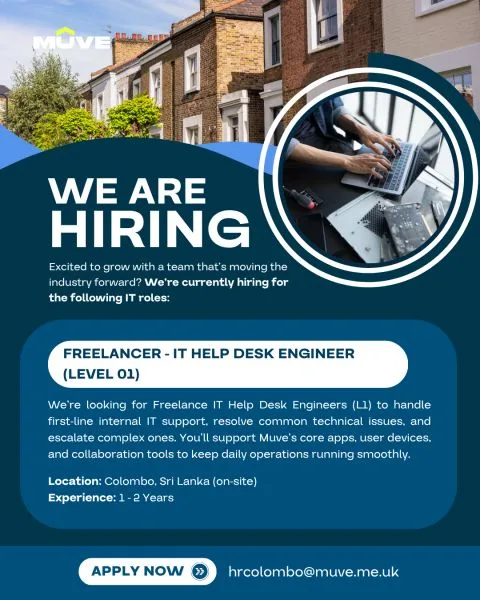 Job poster for IT Help Desk Engineers (L1)