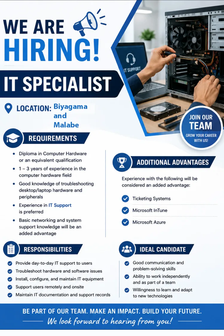 Job poster for IT Specialist (2)