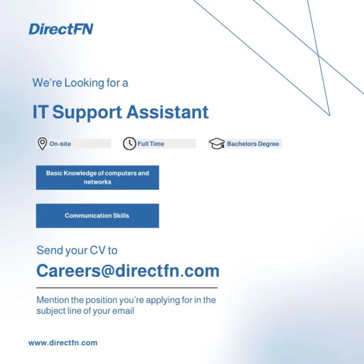 Job poster for IT Support Assistant