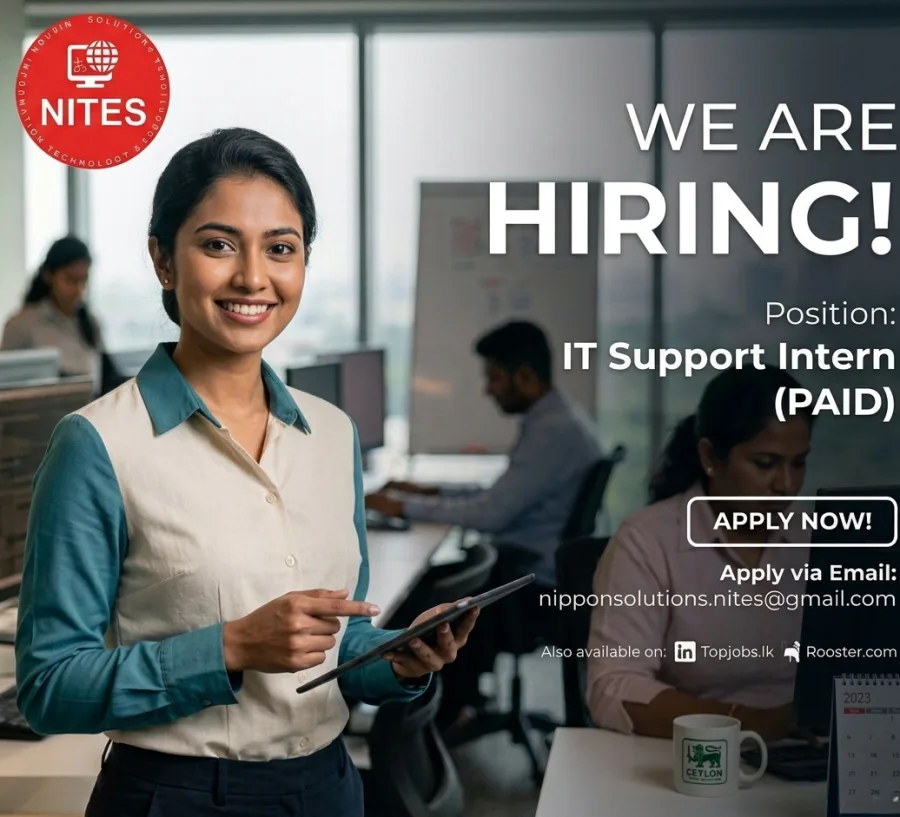 Job poster for IT Support Intern