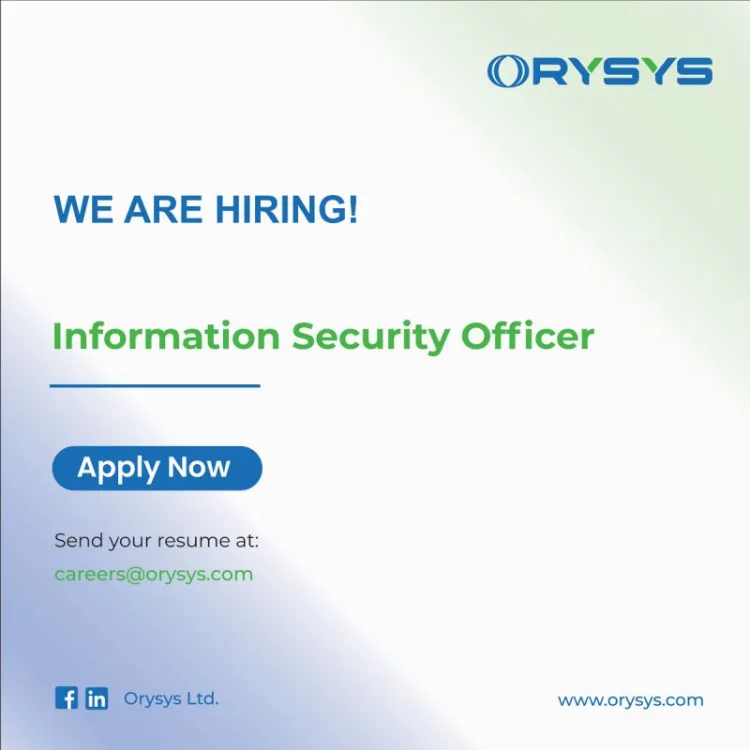Job poster for Information Security Officer