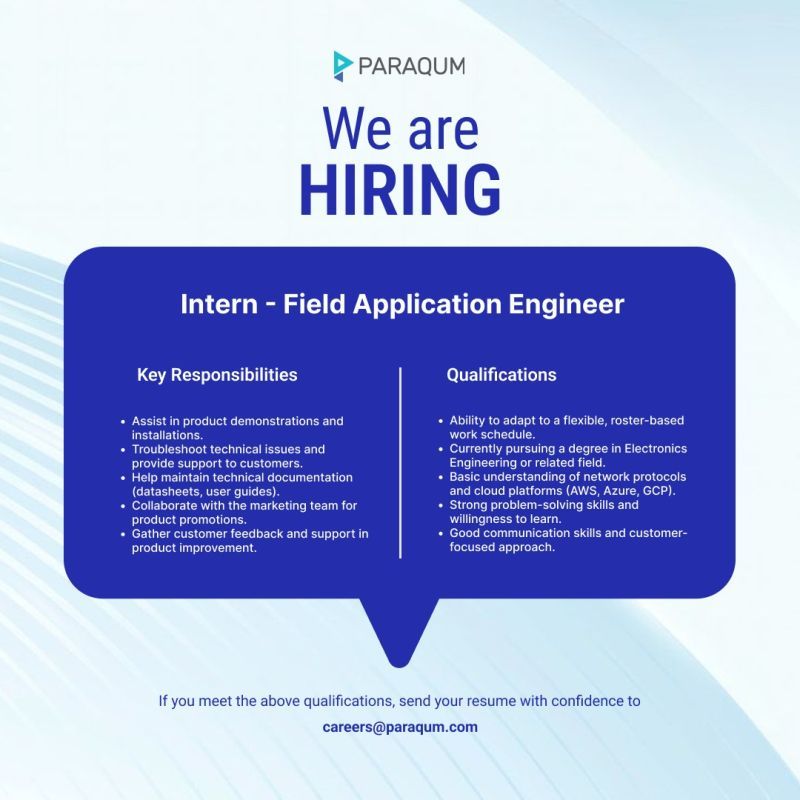 Intern - Field Application Engineer - ITPro.lk