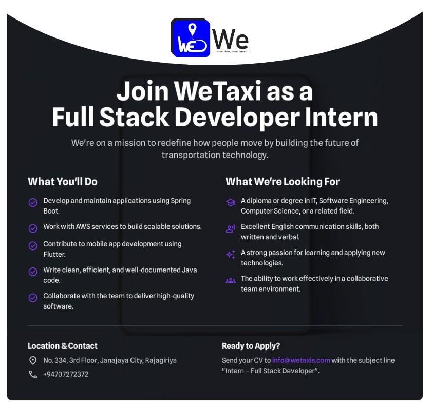 Intern - Full Stack Developer - ITPro.lk