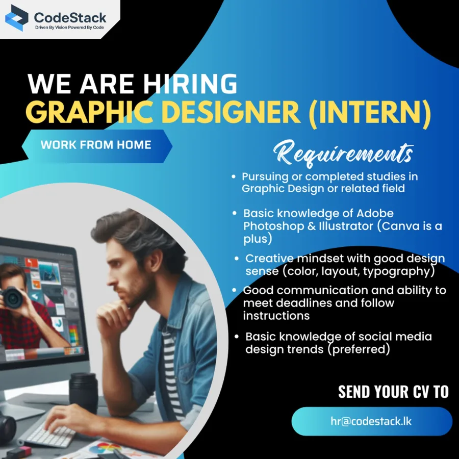 Job poster for Intern - Graphic Designer